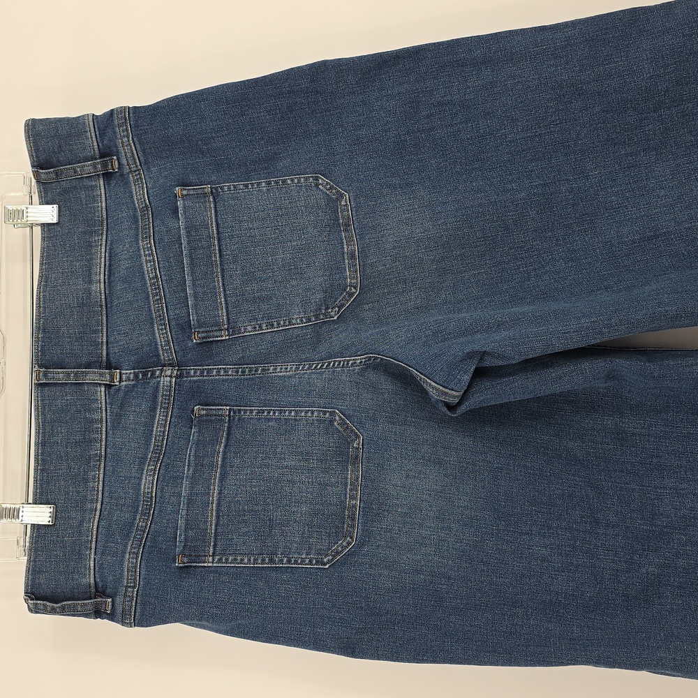 SPANX Every Wear Cropped Wide Leg Jeans with Patch Pockets Blue Size 1X - Picture 5 of 8